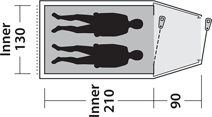 Produktbild Outwell Earth 2 (Tunnelzelt, 3.70 kg, 2 Personen)