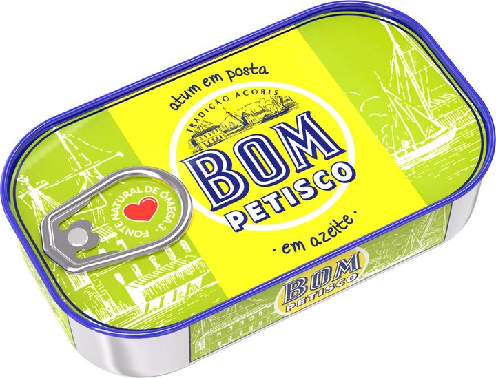 Bom Petisco Thon Entier à L'Huille D'Olive (120 g)