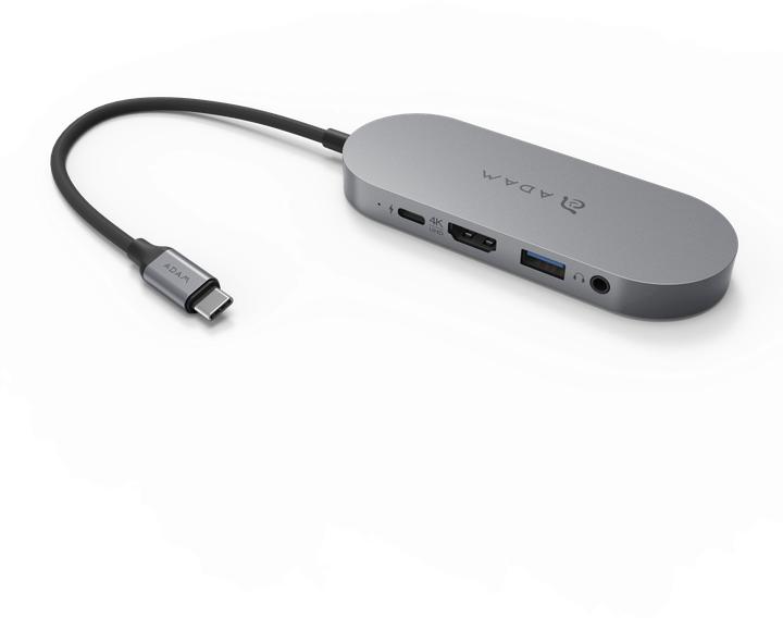 Produktbild Adam Elements CASA Hub S | Grau | USB-C 5-in-1 SSD Storage Hub 240GB (USB-C, 5 Ports)