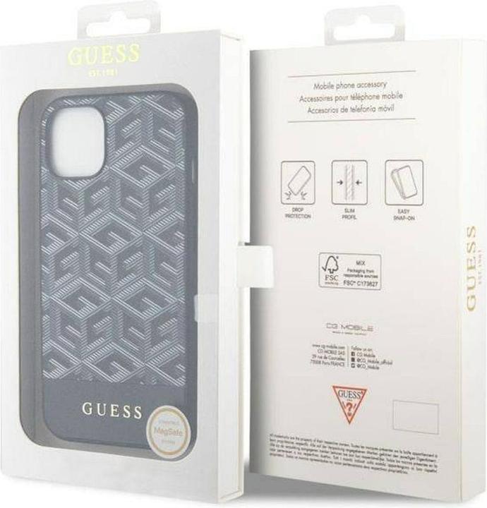 Productafbeelding Guess GUHMP14SHGCFSEK iPhone 14 6.1" czarny/zwart hardcase GCube Stripes MagSafe (Apple iPhone 14)