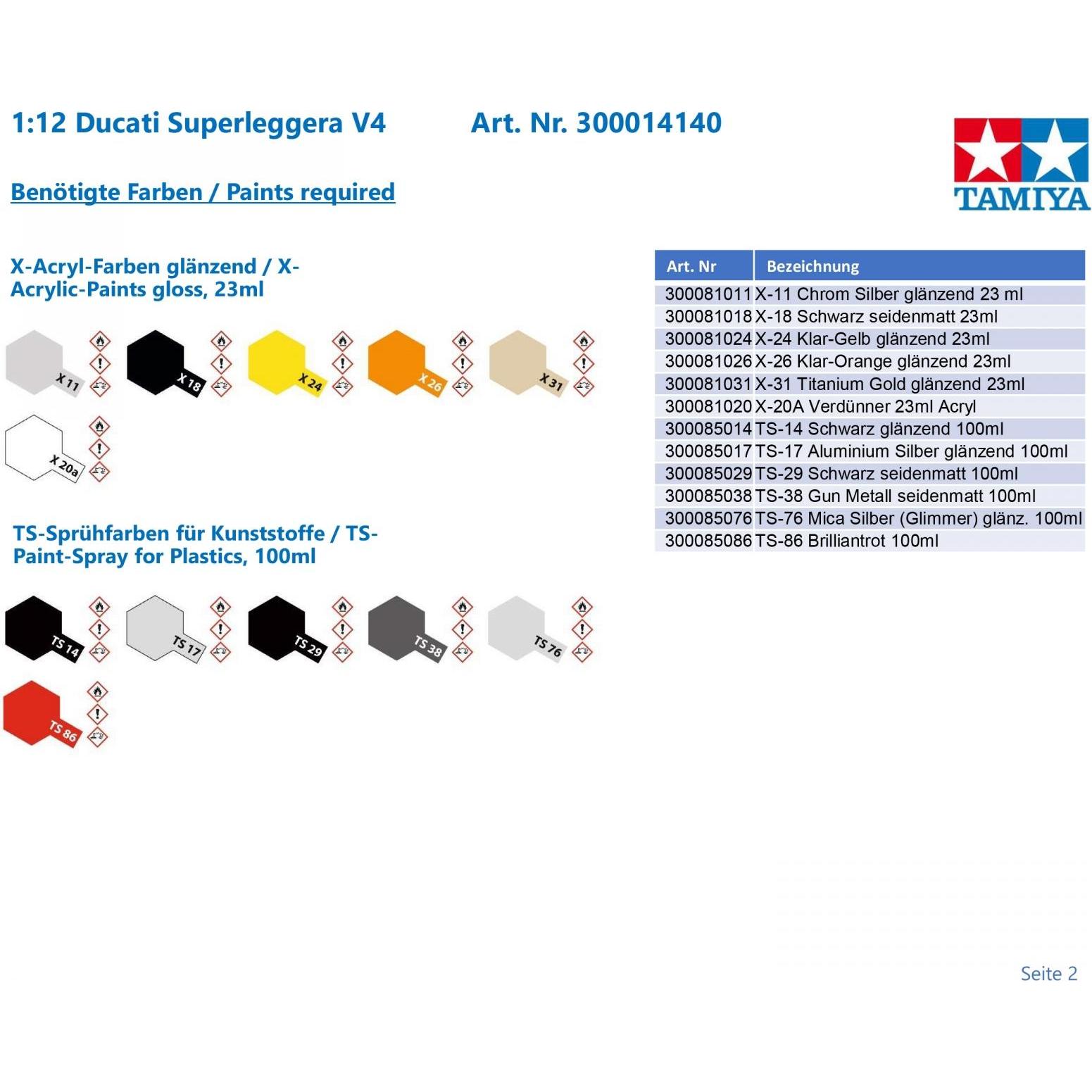 Thumbnail - Tamiya Ducati Superleggera V4