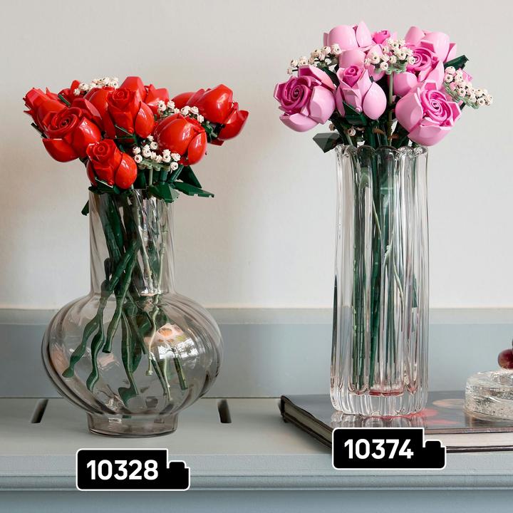 Image du produit LEGO Bouquet de roses roses (10374, LEGO Botanical)