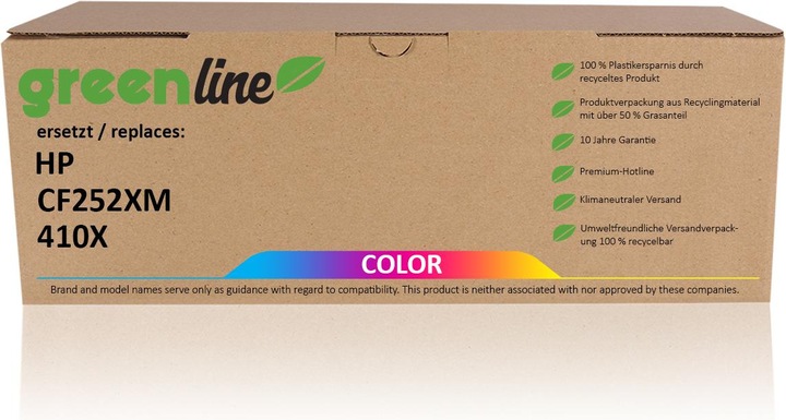Actual product image Inkadoo Toner greenline replaces HP CF 252 XM / 410X toner, multipack color (Color)