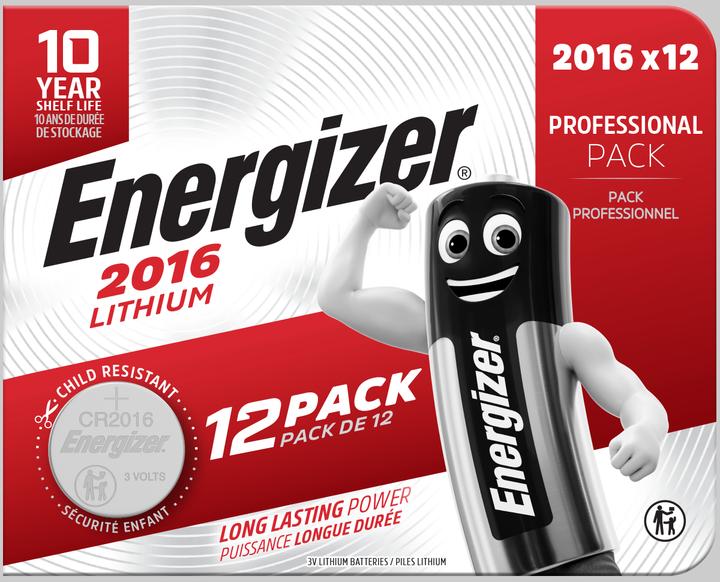Produktbild Energizer Lithium (12 Stk., CR2016, 90 mAh)