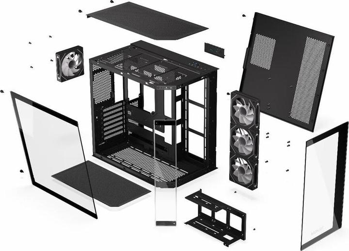 Produktbild Krux Empero (schwarz, Tempered Glass x 2) (ATX, mATX, Mini-ITX)
