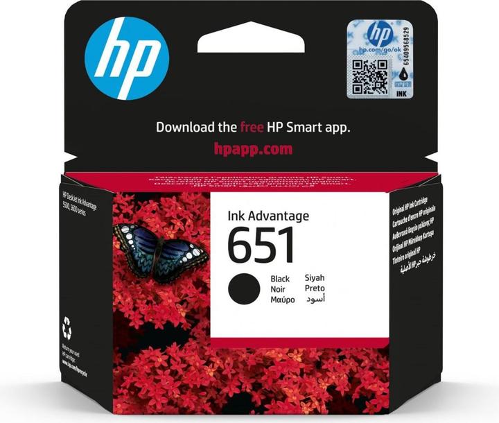Produktbild HP Ink Cartridge No 651 Black (BK)