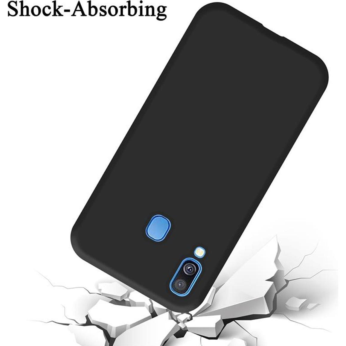 Thumbnail - Cadorabo TPU Liquid Silicone Case Cover (Samsung Galaxy A40), Smartphone Hülle, Schwarz