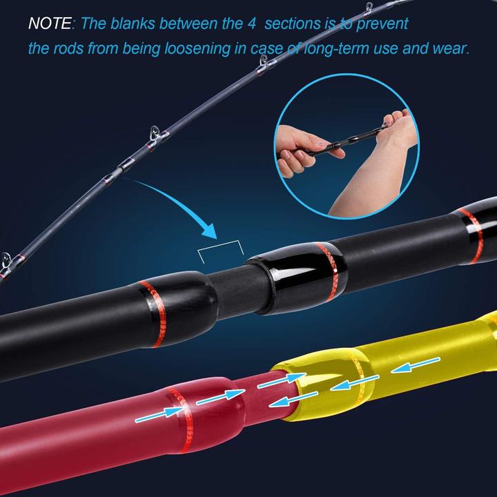 Image du produit Sougayilang 4-teiliges Angelruten-Set (Kit de pêche, 210 cm)