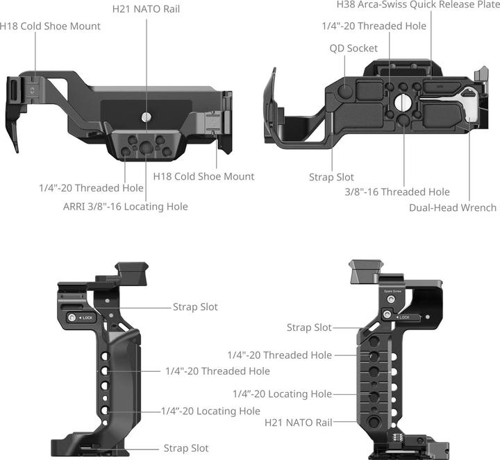 Produktbild SmallRig Cage for Panasonic LUMIX S1R II / S5 II / S5 IIX / G9 II 4902 (Cage)