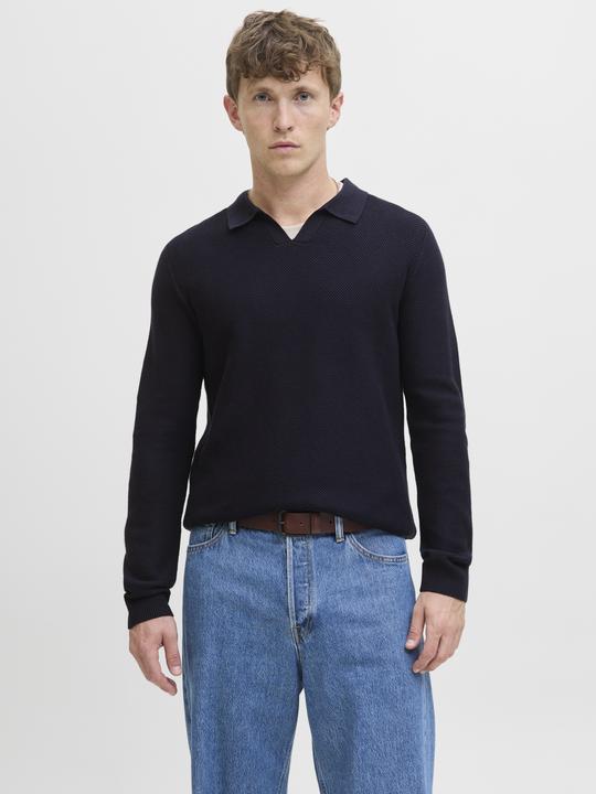 Produktbild Jack & Jones Jprblaeaston Knit Split Neck Ls Sn (M)