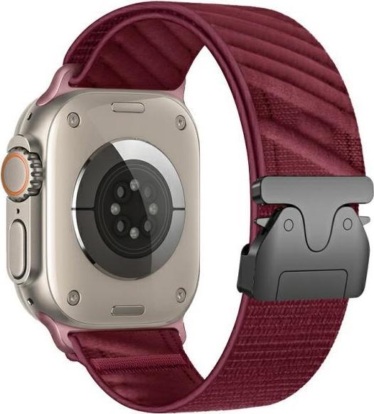 Image du produit Beline pasek Apple Watch Oblique 42/44/45/49mm czerwony/red (Nylon)