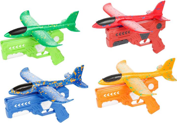 Actual product image Toi-Toys Foam aeroplane with firing cannon, 24 cm