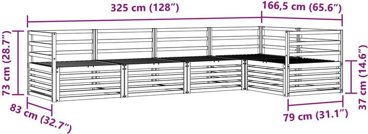 Produktbild vidaXL Outdoor-Sofa