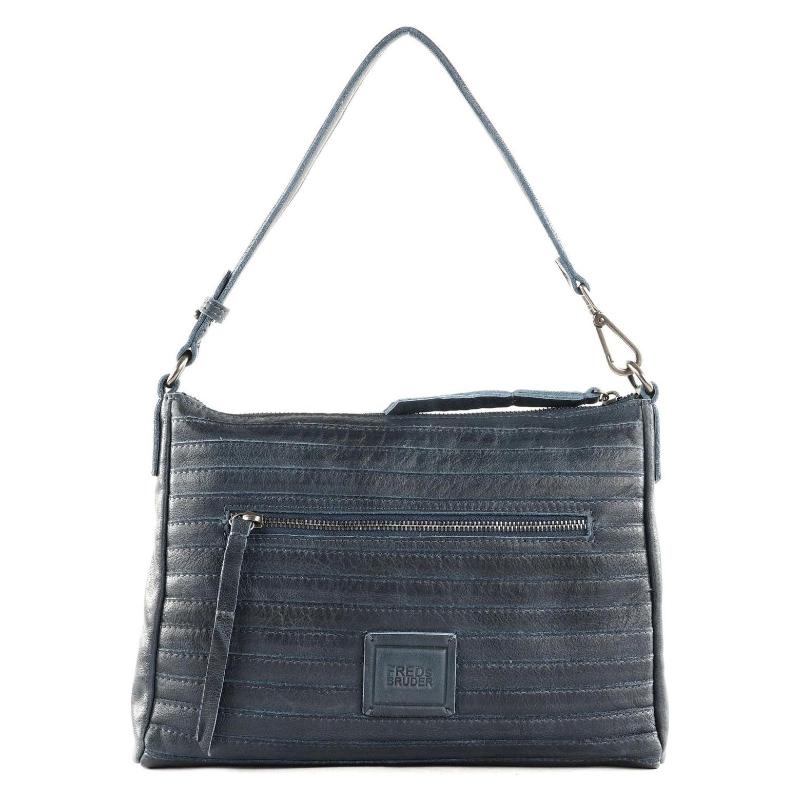 FredsBruder, Damen, Handtasche, Layer Crossbag, Blau, Grau