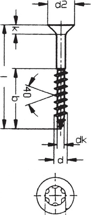 Actual product image Kletterbude Wood screw for climbing holds