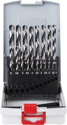 Image du produit Bosch Professional Zubehör HSS twist drill PointTeQ Set (1 mm, 1,5 mm, 2 mm, 2,5 mm, 3 mm, 3,5 mm, 4 mm, 4,5 mm, 5 mm, 5,5 mm, 6 mm, 6,5 mm, 7 mm, 7,5 mm, 8 mm, 8,5 mm, 9 mm, 9,5 mm, 10 mm)