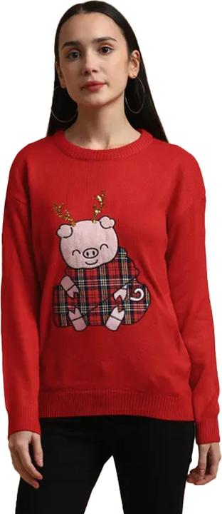 Produktbild Brave Soul Schweinchen Weihnachtspulli (S)