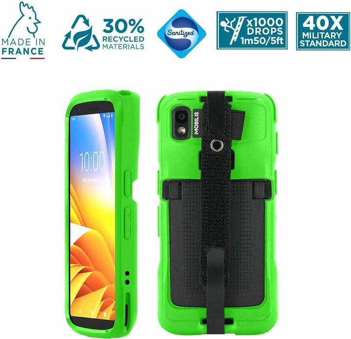Mobilis PROTECH Case+Handstrap Zebra TC22/27 Safety gr softb