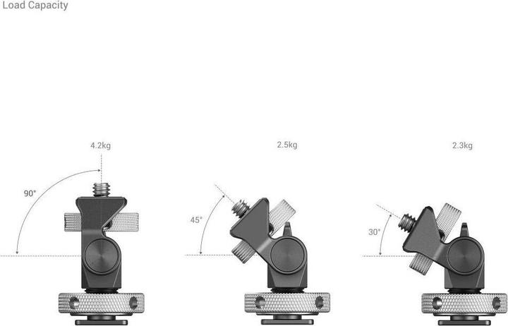 Image du produit SmallRig Support de moniteur pivotant et inclinable avec fixation par griffe froide (Accessoires pour moniteurs)