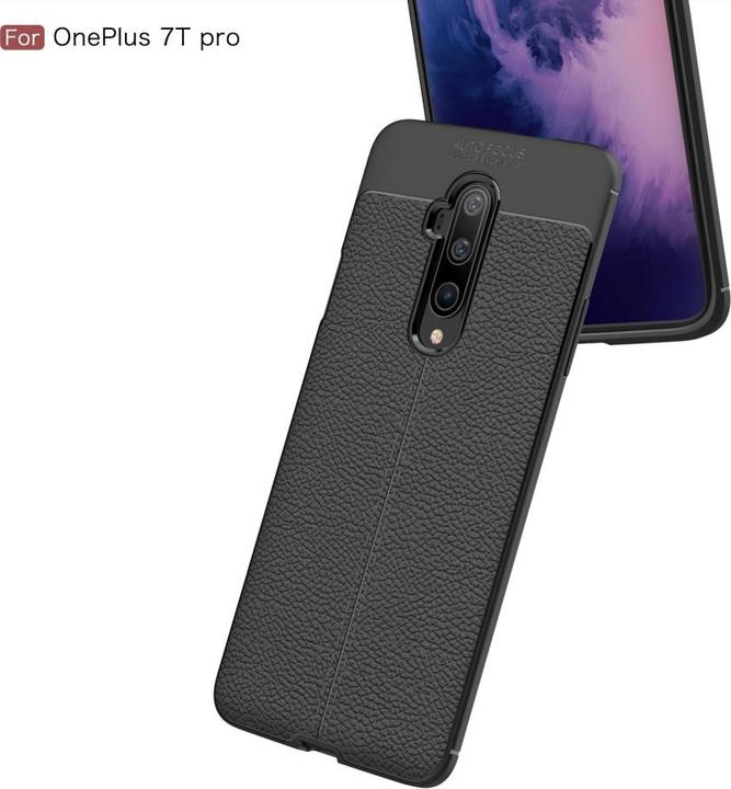 Actual product image Screenguard OnePlus 7T Pro Sleeve Leather Design TPU Cover (OnePlus 7T Pro)