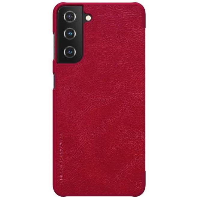 Thumbnail - Nillkin Qin Series (Samsung Galaxy S21), Smartphone Hülle, Rot