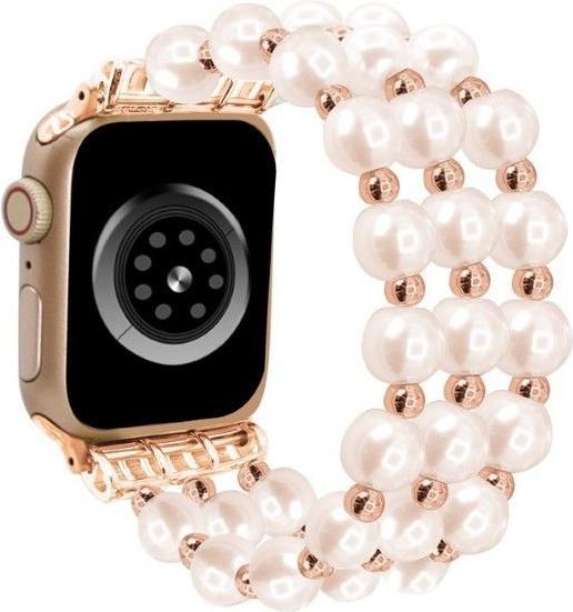Immagine prodotto MU Style Bracciale Serie Bellezza (38 mm, 40 mm, 41 mm, Acciaio inossidabile, Materiale sintetico, Apple Watch Series 2, Apple Watch Series 3, Apple Watch Series 1, Apple Watch Serie 4, Apple Watch Serie 5, Apple Watch Serie 6, Apple Watch Series 7, Apple Watch Series 8, Apple Watch Series 9, Apple Watch SE)