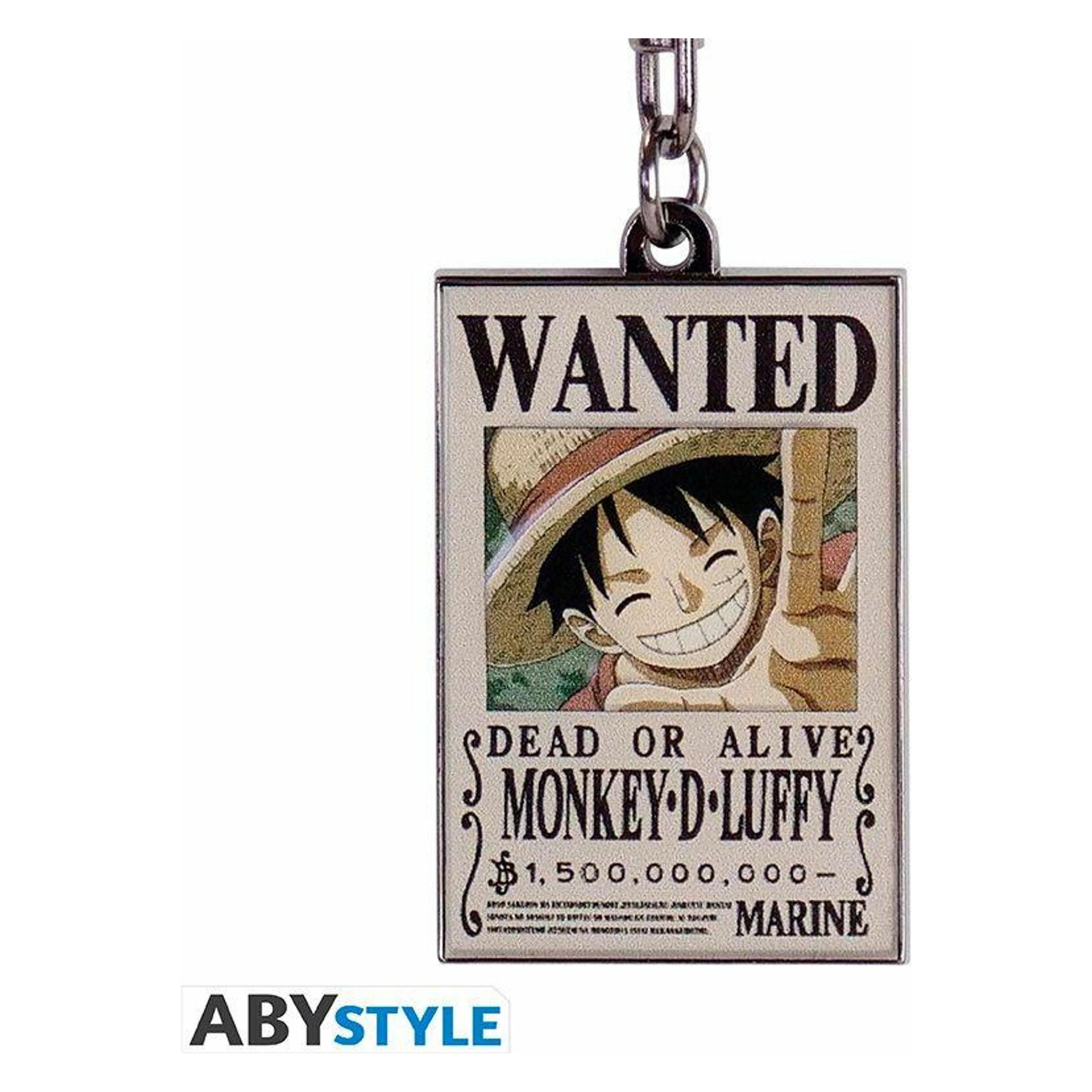 ABYstyle, Sleutelhanger, Portachiavi One Piece , Wanted Luffy (AX2), Veelkleurig
