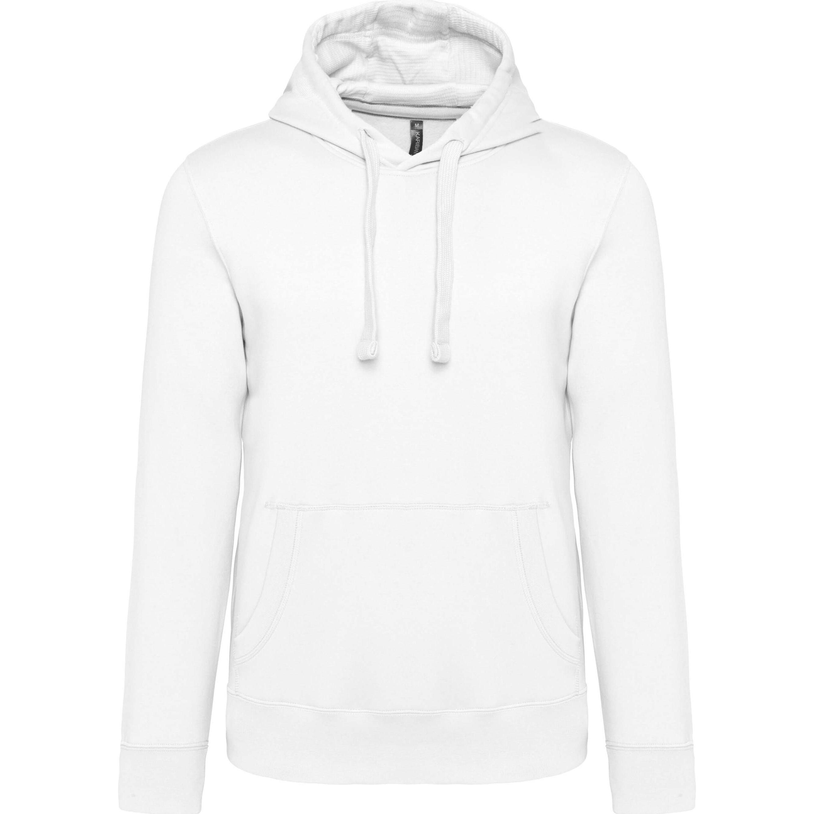 Kariban, Herren, Pullover, Hoodie, Weiss, (3XL)