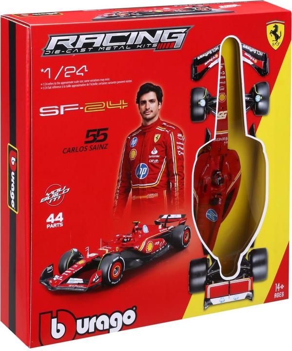 Actual product image Bburago Ferrari F1 SF-24 1/24 Kit Sainz 2024