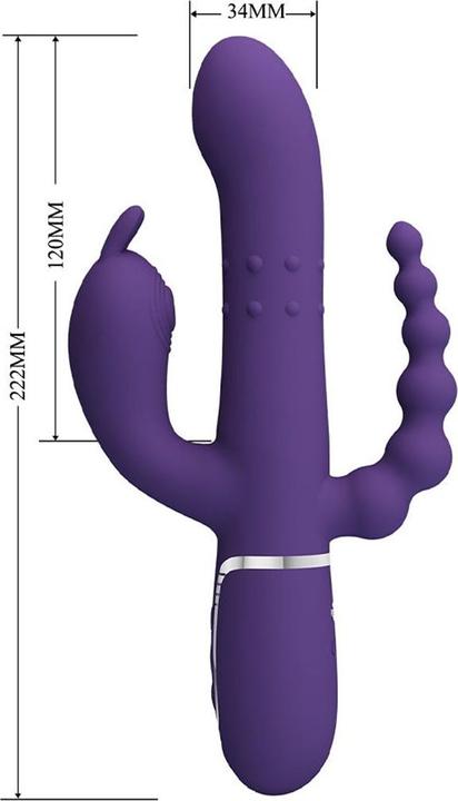 Produktbild Pretty Love Cammy Triple Vibrator Multifunktion 4 In 1 Lila