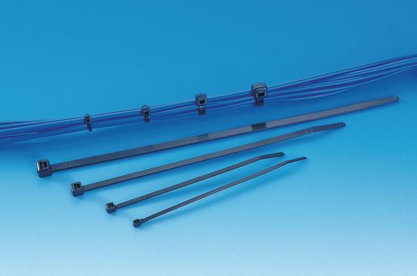 Actual product image HellermannTyton Cable tie PA66 300x7,6mm UV (Plastic cable ties, 301.63 mm, 100 pcs.)