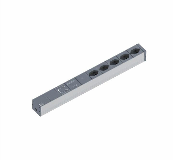 Produktbild Bachmann IT PDU Basic 1HE (5x, Typ 13, 3 m)