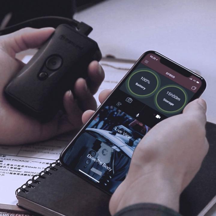 Image du produit Transcend DrivePro Body 60 (Bluetooth, WiFi, Écran intégré, Accéléromètre, Full HD)