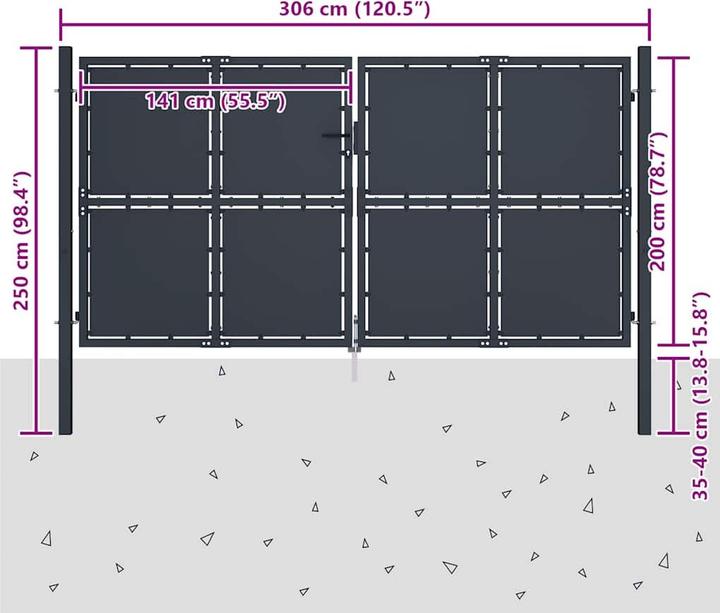Produktbild vidaXL Gartentor