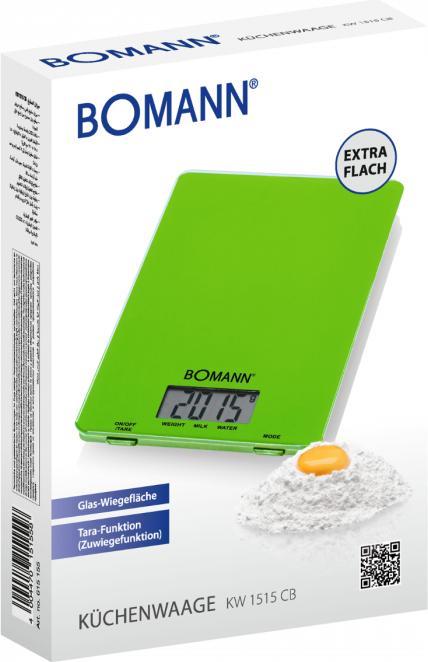 Actual product image Bomann KW 1515 CB Worktop Square Electronic Kitchen Scale