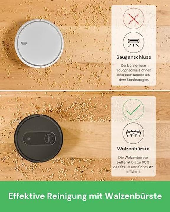 Actual product image Vactidy Robot Vacuum and Mop with 2800 Pa Suction, 120-Minute Runtime, Alexa App Siri Control for Pet Hair (Vacuum mopping robot)