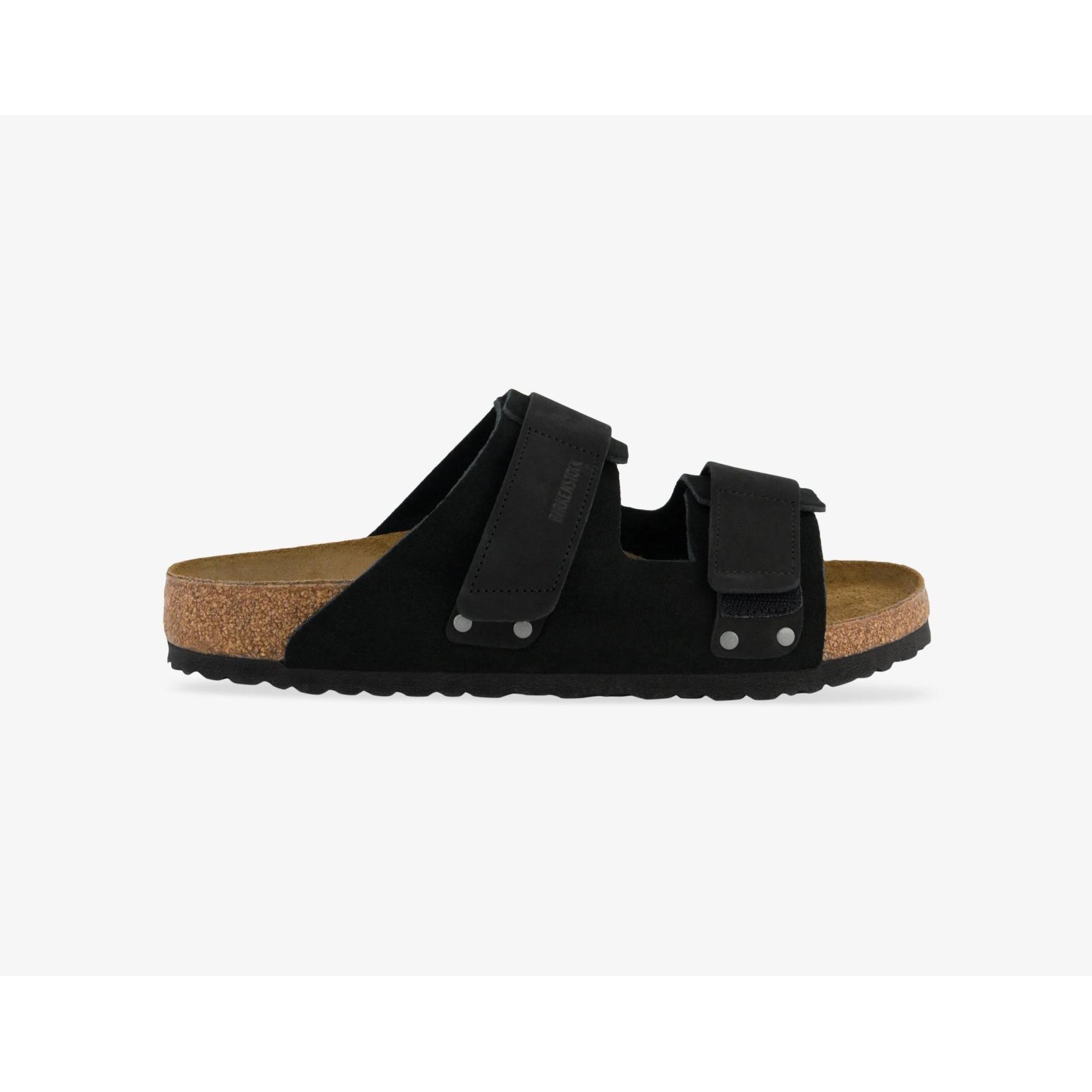 Birkenstock, Herren, Sandalen, Slides "Uji" schwarz, Schwarz, (43)