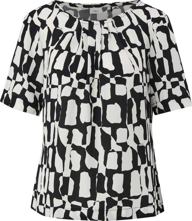 Actual product image S.Oliver Bluse Gemusterte Bluse mit Falten-Details (36)