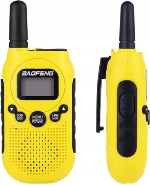 Actual product image Baofeng Walkie-Talkie BF-T6 Panda Yellow (3 km)