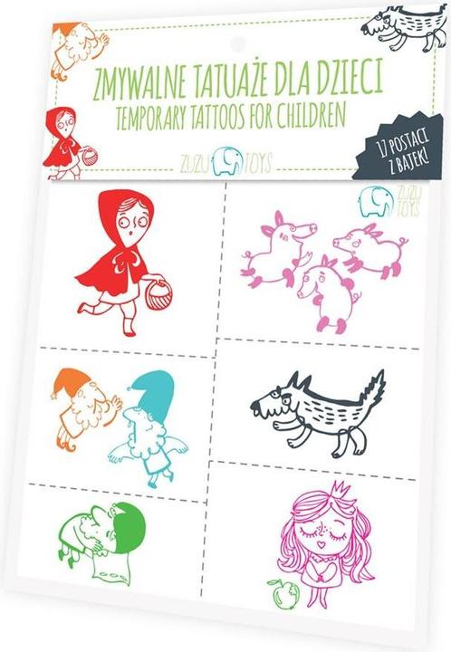 Produktbild Toys Pure Abwaschbare Tattoos für Kinder – Märchenfiguren