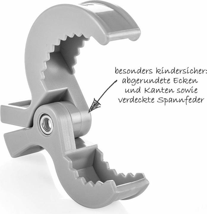 Actual product image Zamboo Kinderwagen-Ersatzteile Kinderwagen-Klammern 6 Stück