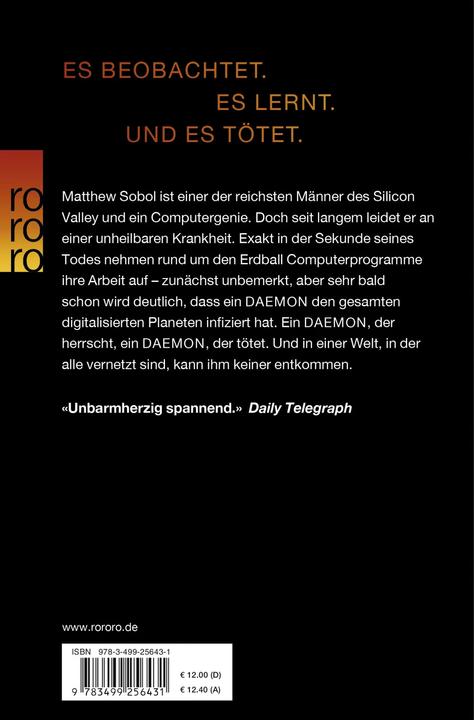 Produktbild Daemon (Deutsch, Daniel Suarez, 2011)