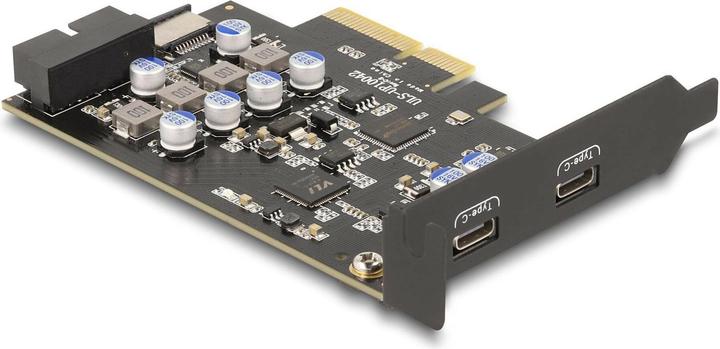 Produktbild Delock PCI Express x4 Karte zu 2 x extern USB Type-C + 1 x i