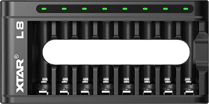 Image du produit Xtar Akku-Ladegerät für AAA/AA: Li-Ion/NiMH, 8 Schacht Universal Charger (AA, AAA)