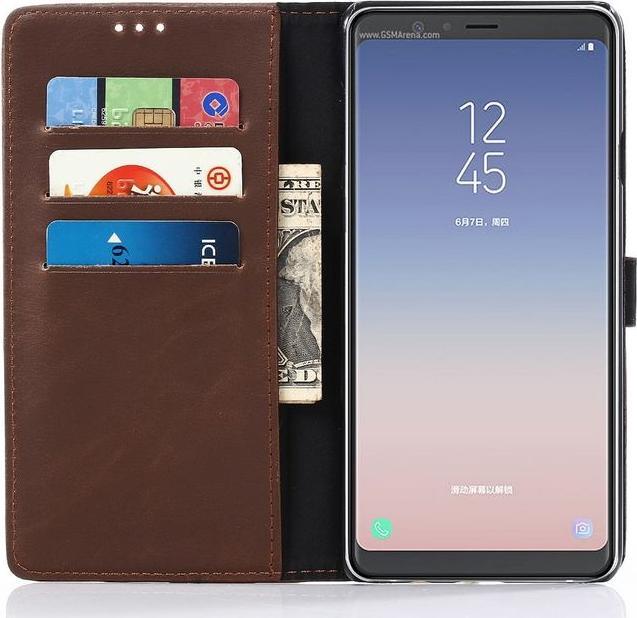 Actual product image MU Classic Crazy Horse IV Leather Bookcover Series (Samsung Galaxy A9)