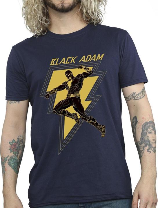 Produktbild Black Adam Golden Bolt Brust TShirt (XXL)