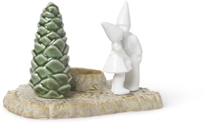 Actual product image Kähler Christmas Tales Candle Holder Christmas Kiss