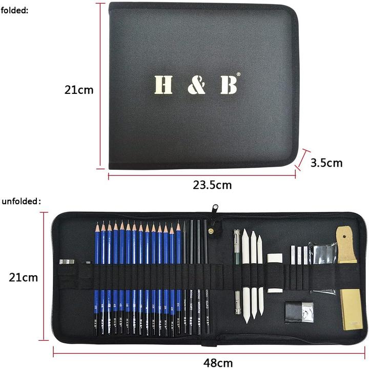 Actual product image H&B Drawing pencil set