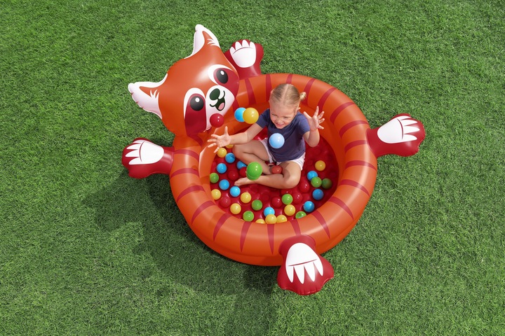 Actual product image Bestway Playful Red Panda Inflatable Ball Pit with 50 Play Balls