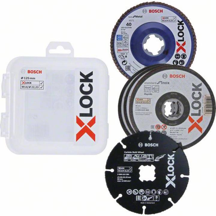 Produktbild Bosch Professional Zubehör PRO Schneiden und Schleifen X-Lock Set, 125 x 1 x 22,23 mm